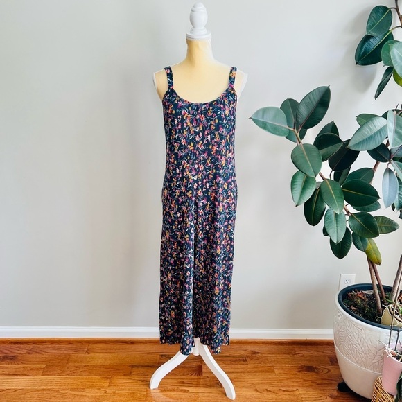 Wild Fable Floral ribbed waistless jumpsuit - Picture 2 of 9